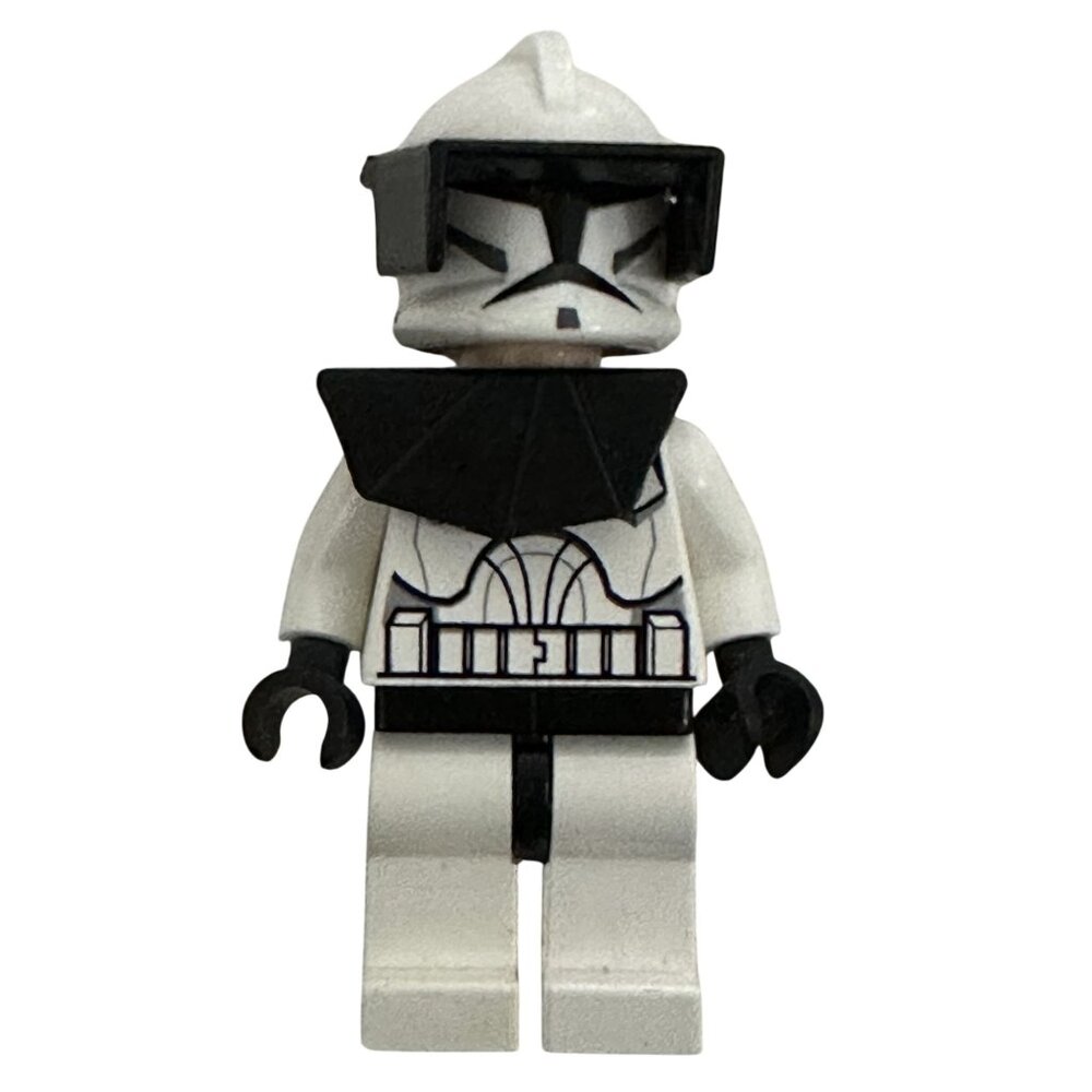 Lego Minifigure Star Wars Clone Trooper sw0286 Black Visor and Pauldron
